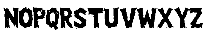 Riot Smear Font UPPERCASE