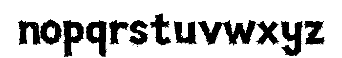 Riot Smear Font LOWERCASE