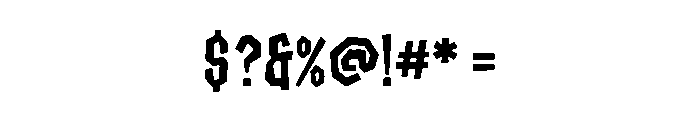 Riot block Regular Font OTHER CHARS