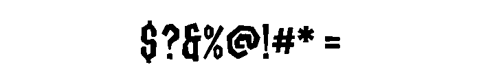 Riotblock-Regular Font OTHER CHARS