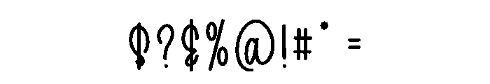 Rise Outline Font OTHER CHARS