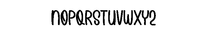 Rise Outline Font LOWERCASE