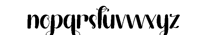 Rising Happy Font LOWERCASE