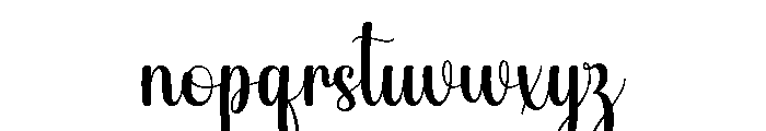 Rissta Font LOWERCASE