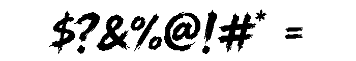 Ritual Strike Font OTHER CHARS