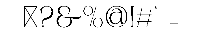 Riukan Font OTHER CHARS