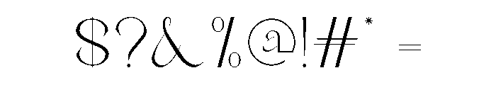 River Paradise Font OTHER CHARS