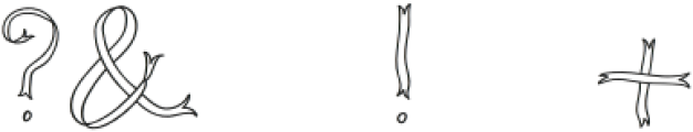 Ribbon Monogram otf (400) Font OTHER CHARS