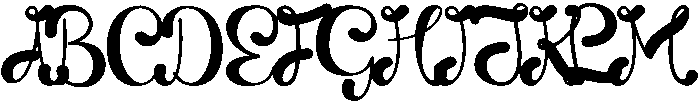 Ribbon Regular otf (400) Font UPPERCASE