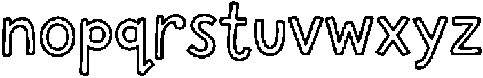 Ribbon Ruckus Regular otf (400) Font LOWERCASE