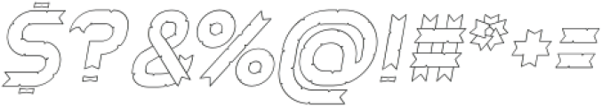 Ribbony Italic otf (400) Font OTHER CHARS
