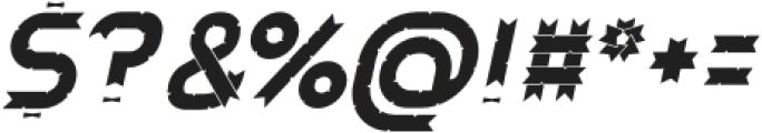 RibbonySolid Italic otf (400) Font OTHER CHARS