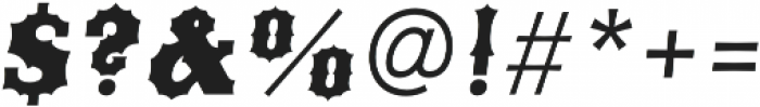 Ribfest Fill Regular Italic otf (400) Font OTHER CHARS
