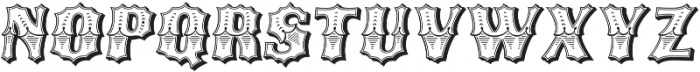 Ribfest Regular Italic otf (400) Font UPPERCASE