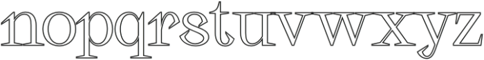 Ribka Outline otf (400) Font LOWERCASE