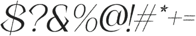 Ribka Rough Italic otf (400) Font OTHER CHARS