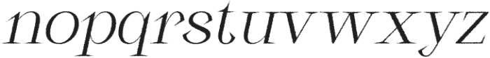 Ribka Rough Italic otf (400) Font LOWERCASE