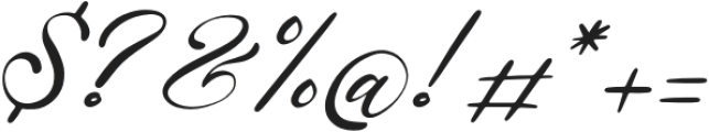 Ricadya Italic otf (400) Font OTHER CHARS