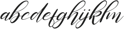 Ricadya Italic otf (400) Font LOWERCASE