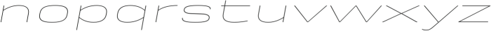 Rice Hairline Expanded Oblique otf (100) Font LOWERCASE