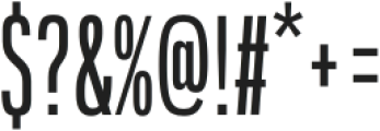 Rice Light Condensed otf (300) Font OTHER CHARS