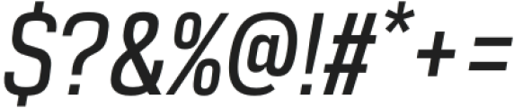 Rice Narrow Oblique otf (400) Font OTHER CHARS