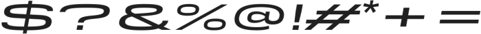 Rice Semi Bold Expanded Oblique otf (600) Font OTHER CHARS