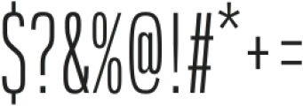 Rice Thin Condensed otf (100) Font OTHER CHARS
