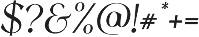 Richard & Caroline Normal Italic otf (400) Font OTHER CHARS