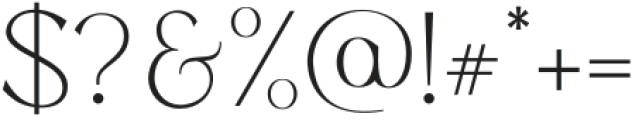 Richard & Caroline Thin otf (100) Font OTHER CHARS