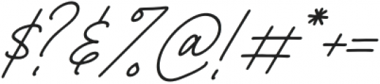 Richard Signatera Italic otf (400) Font OTHER CHARS