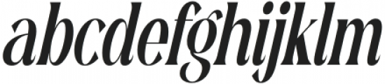 Richardo Flacky Italic otf (400) Font LOWERCASE