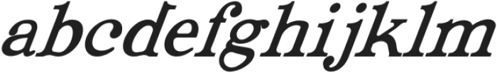 Richmondshire Bold Italic otf (700) Font LOWERCASE