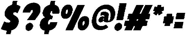 Richocet Bold Slant Regular otf (700) Font OTHER CHARS