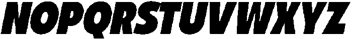 Richocet Bold Slant Regular otf (700) Font UPPERCASE