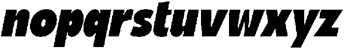Richocet Bold Slant Regular otf (700) Font LOWERCASE