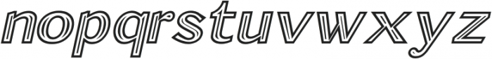Rideau-Italic otf (400) Font LOWERCASE