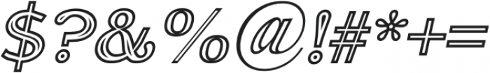 Rideau Italic ttf (400) Font OTHER CHARS