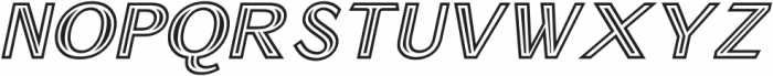 Rideau Italic ttf (400) Font UPPERCASE