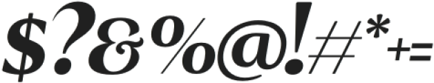 Ridesta-BoldItalic otf (700) Font OTHER CHARS