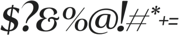 Ridesta Medium Italic otf (500) Font OTHER CHARS
