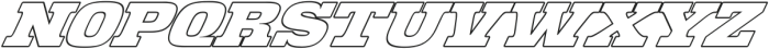 RidgeCliffOutline-Italic otf (400) Font UPPERCASE