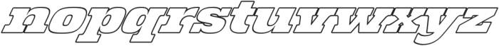 RidgeCliffOutline-Italic otf (400) Font LOWERCASE