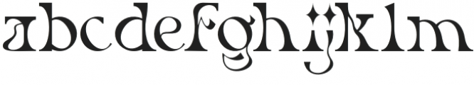 Rietro-Regular otf (400) Font LOWERCASE