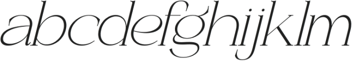 Rifaliko Italic otf (400) Font LOWERCASE