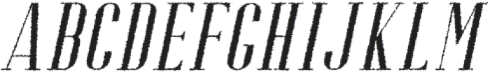 Riffle Rough Italic otf (400) Font UPPERCASE