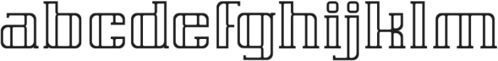 Rigaster Line Regular otf (400) Font LOWERCASE