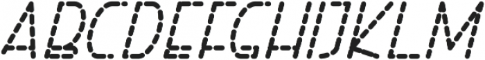 Right Hand Bold Italic Dash otf (700) Font LOWERCASE