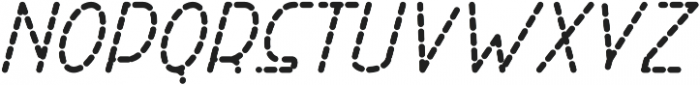 Right Hand Bold Italic Dash otf (700) Font LOWERCASE
