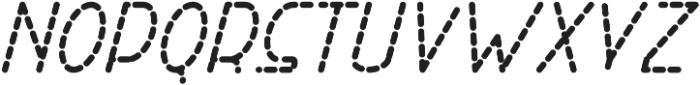 Right Hand Bold Italic Dash ttf (700) Font LOWERCASE